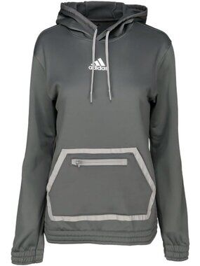 Adidas Women’s Team Pullover Hoodies – Grey – Size M – New Sealed